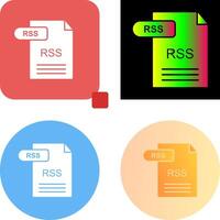 diseño de icono de rss vector