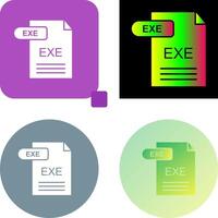 exe icono diseño vector