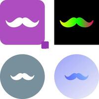 diseño de icono de bigote vector