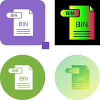 BIN Icon Design vector