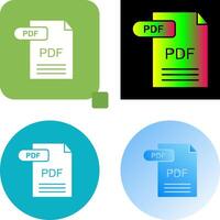 PDF Icon Design vector