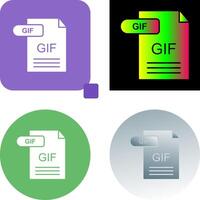 GIF Icon Design vector