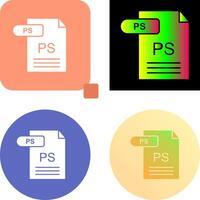 PS Icon Design vector