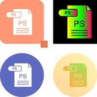 PD icono diseño vector