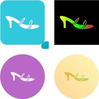 Stylish Sandals Icon Design vector