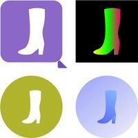 Long Boots Icon Design vector