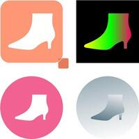 Boots with Heels Icon Design vector