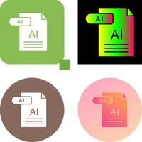 AI Icon Design vector