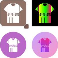 T Shirt with lines Icon Design vector