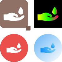 Hands Airdrop Icon Design vector