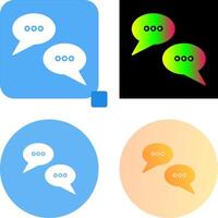 Conversation Bubbles Icon Design vector