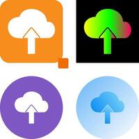 Upload to Cloud Icon Design vector