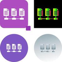 Network Files Icon Design vector