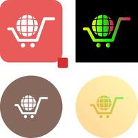 Global Shopping Icon Design vector