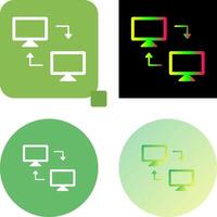 Sharing Systems Icon Design vector