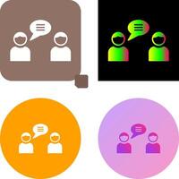 Chatting Icon Design vector