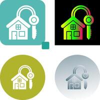 House Key Icon Design vector