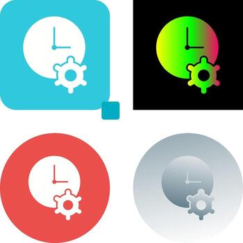 único hora mejoramiento icono diseño vector
