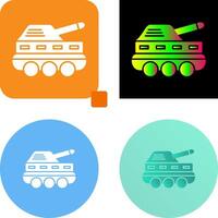 infantería tanque icono diseño vector