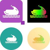 Jet Ski Icon Design vector