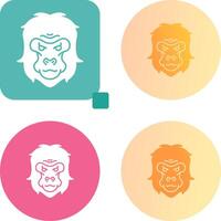 Gorilla Icon Design vector