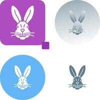 diseño de icono de conejo vector