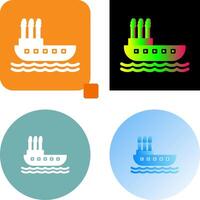 Steamboat Icon Design vector