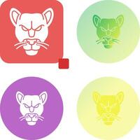 Black Panther Icon Design vector