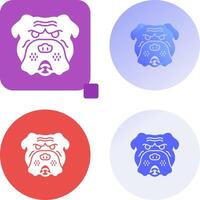 Bulldog Icon Design vector