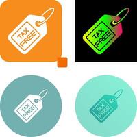 Tax Free Icon Design vector