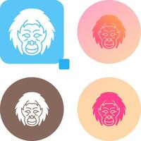 Orangutan Icon Design vector