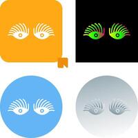 Longlashes Icon Design vector