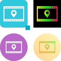 Unique Location Web Advertising Icon Design vector