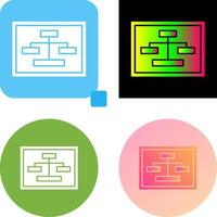 Unique Seo Structure Icon Design vector