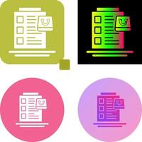 Wish List Icon Design vector