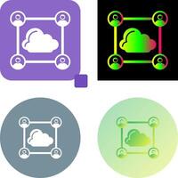 Network Icon Design vector