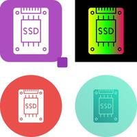 Ssd Icon Design vector