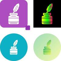 Inkwell Icon Design vector