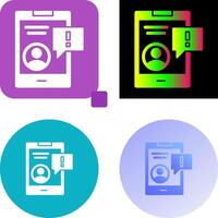 Notification Icon Design vector