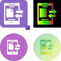 Data Transfer Icon Design vector