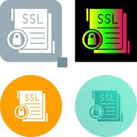 SSL Icon Design vector