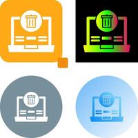 Trash Icon Design vector