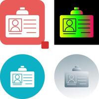 Id Card Icon Design vector