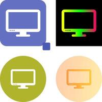 diseño de icono de pantalla lcd vector