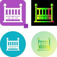 Baby Crib Icon Design vector