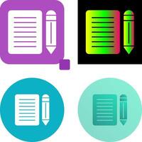 Note Icon Design vector