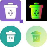 Dustbin Icon Design vector