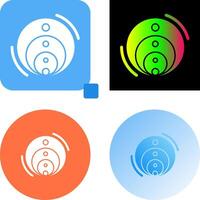 Venn Diagram Icon Design vector