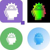 máquina aprendizaje icono diseño vector