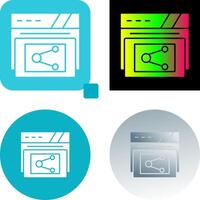 Share Icon Design vector